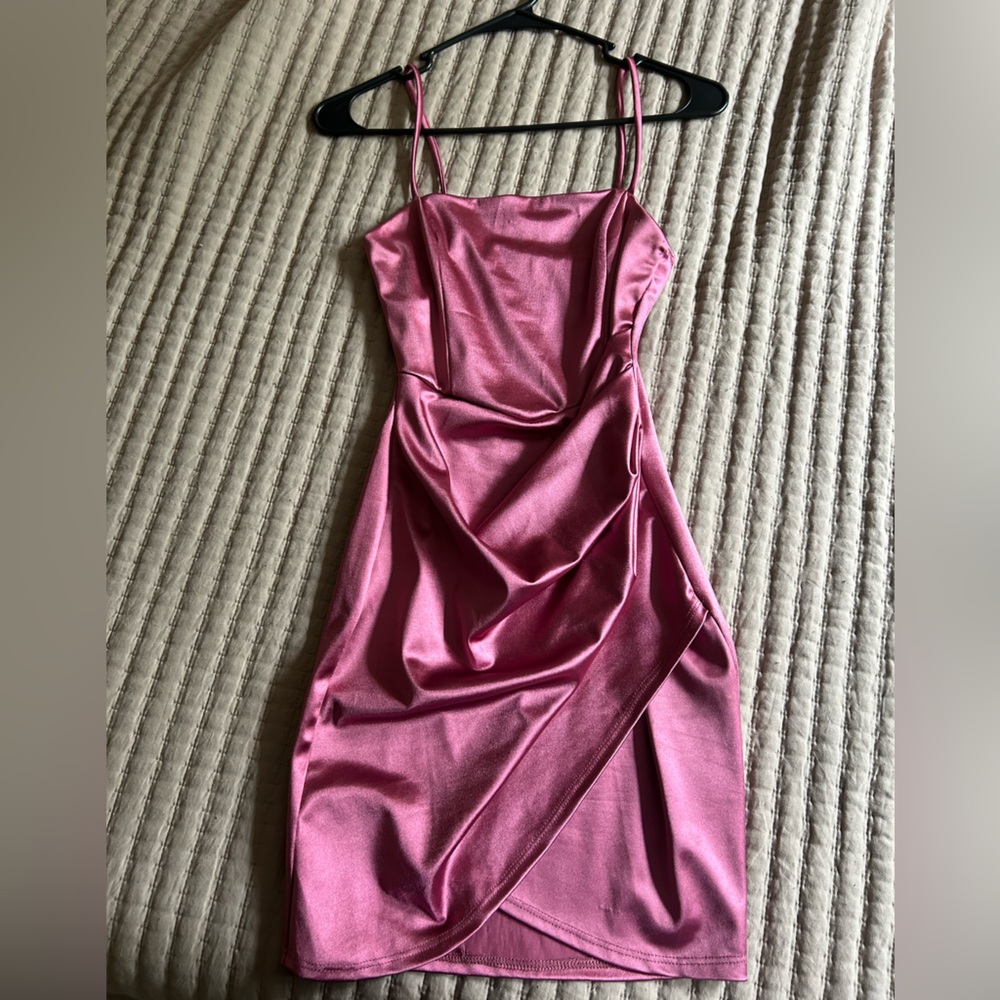 pink going out dress